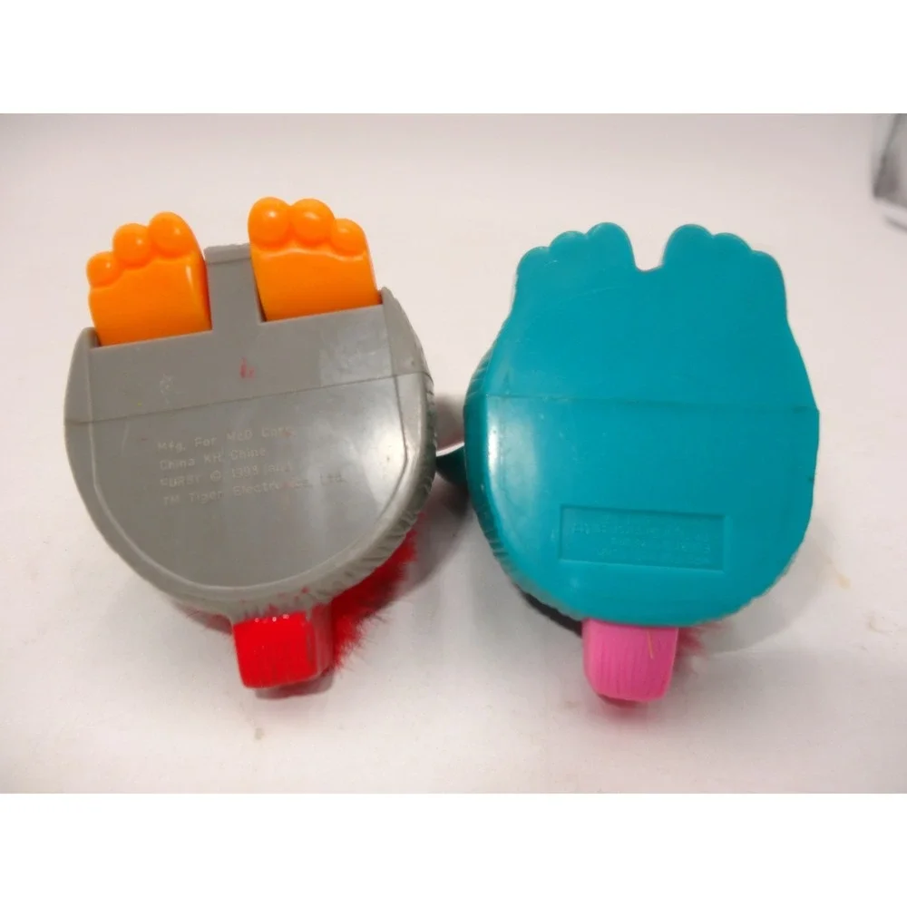 Vintage McDonalds‎ Furby Tiger Electronics 1998 Happy Meal Toys Grey Teal Set 2